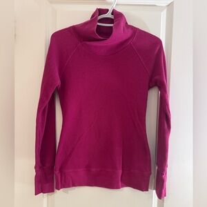 Women's Columbia Hot Pink Turtleneck Sweater